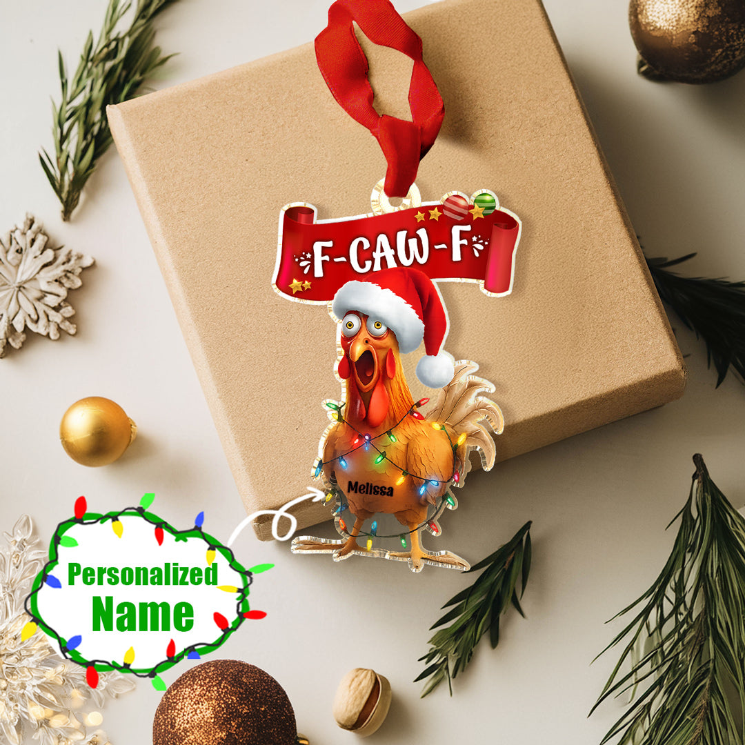 Chicken 2D Acrylic Ornament Personalized Funny Chicken