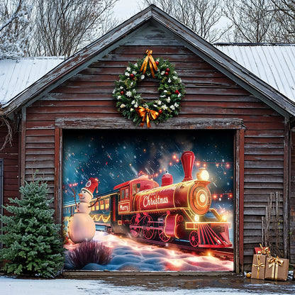 Christmas Garage Door Banner Decoration -  The Midnight Christmas Express