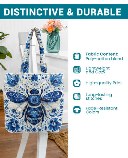 Bee Quilted Tote Bag The Queen
