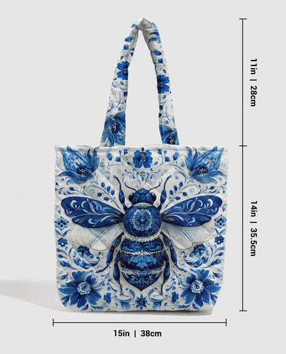 Bee Quilted Tote Bag The Queen