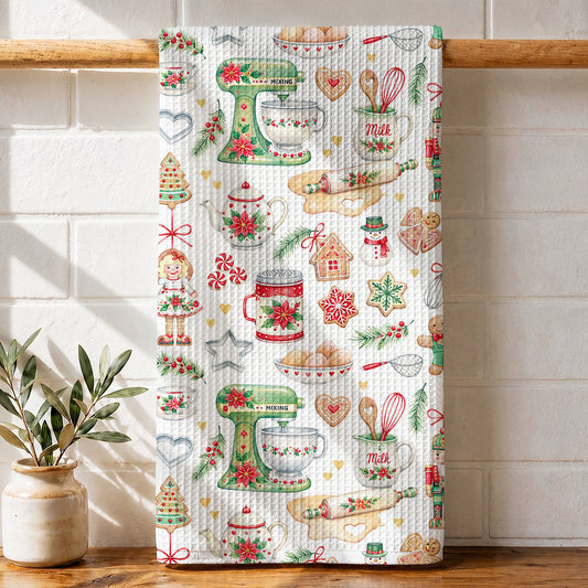 Baking Kitchen Towel Cozy Christmas Baking