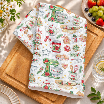 Baking Kitchen Towel Cozy Christmas Baking