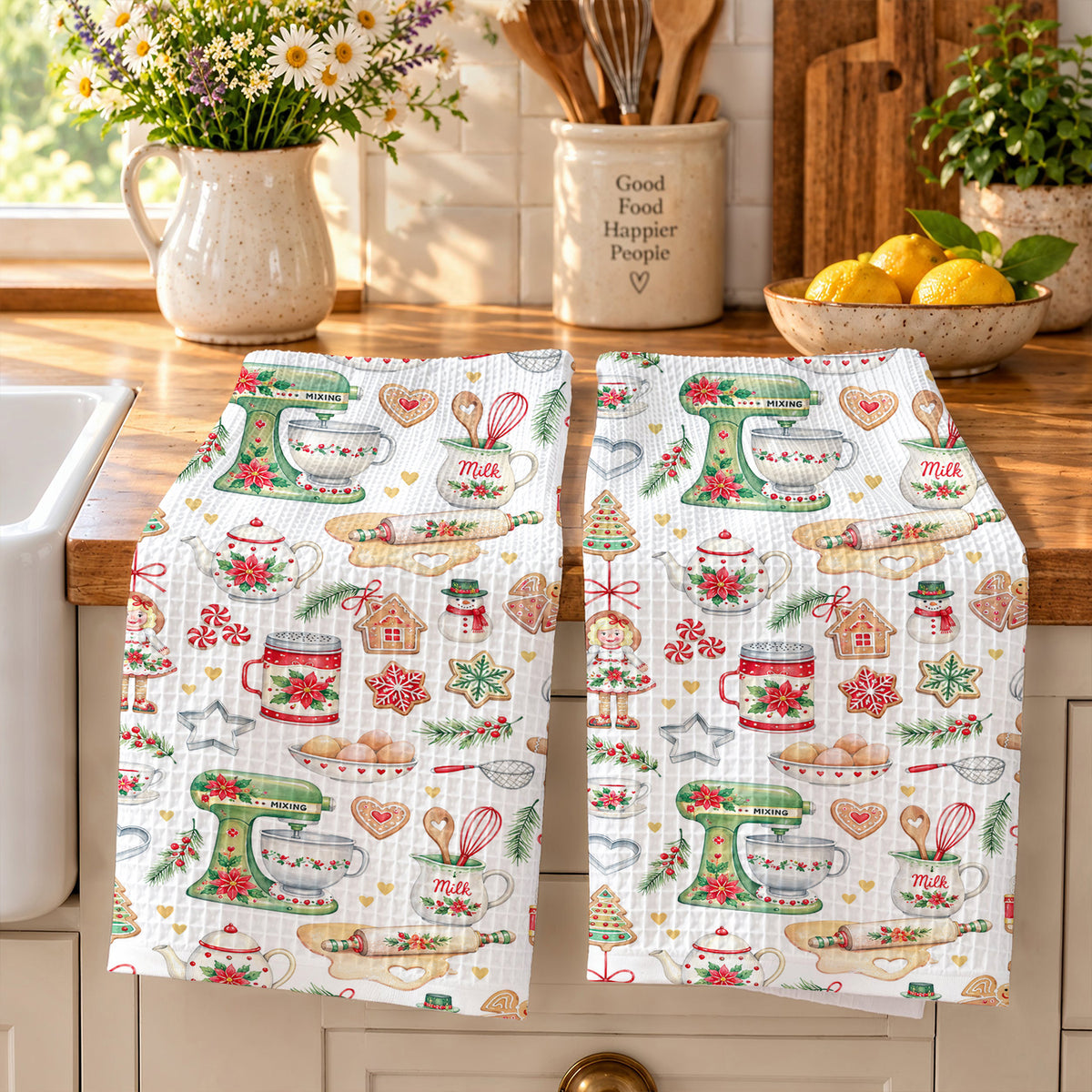 Baking Kitchen Towel Cozy Christmas Baking