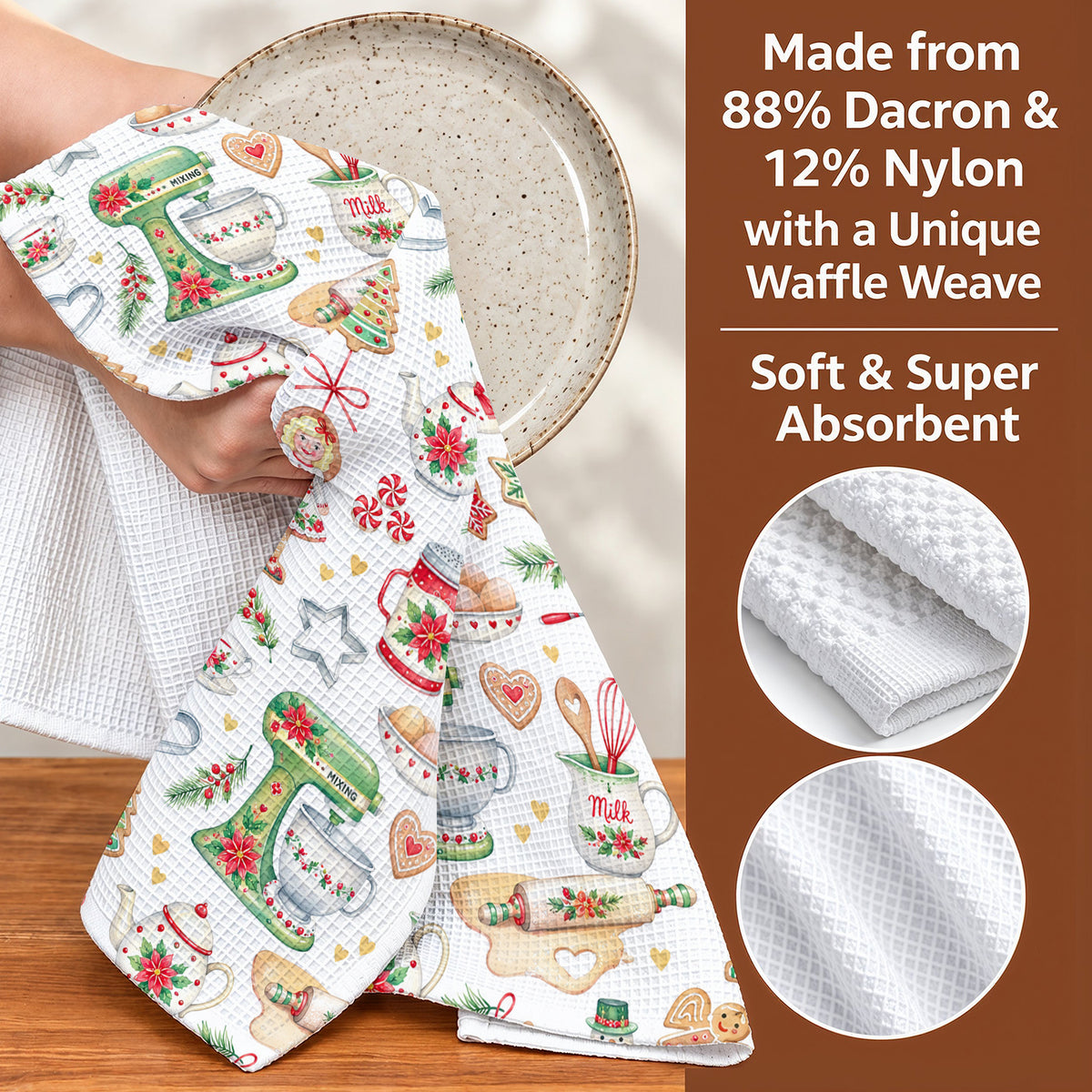 Baking Kitchen Towel Cozy Christmas Baking