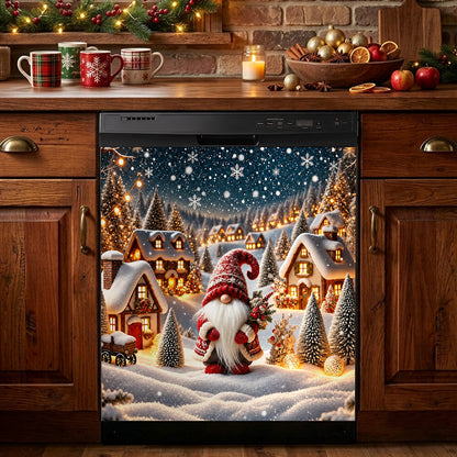 Christmas Magnetic Dishwasher Cozy Village Gnome