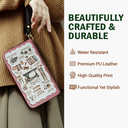 Sewing Lover Leather Wallet Crafty Chic Quilter