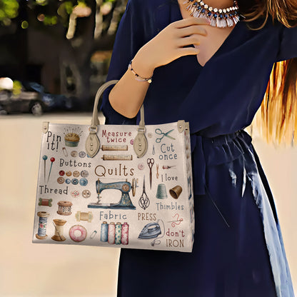 Sewing Lover Leather Bag Crafty Chic
