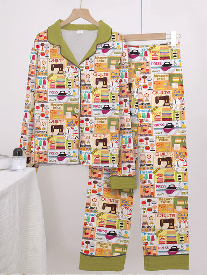 Sewing Lover Pajama Set Crafty Chic