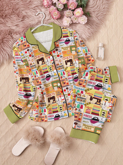 Sewing Lover Pajama Set Crafty Chic