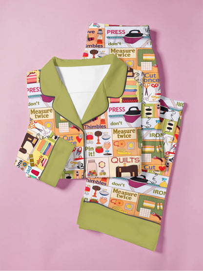 Sewing Lover Pajama Set Crafty Chic