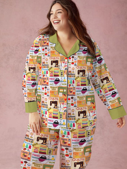 Sewing Lover Pajama Set Crafty Chic