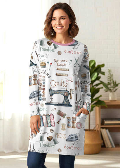 Sewing Lover Long Sleeve Tunic Crafty Comfort
