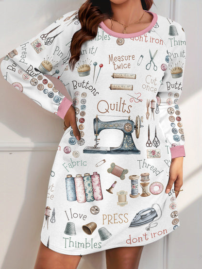 Sewing Lover Raglan Dress Quilting Crafty Comfort