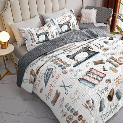 Sewing Lover All Season Quilt 3-Piece Set Crafty Comfort
