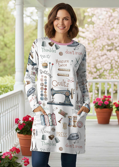 Sewing Lover Long Sleeve Tunic Crafty Comfort