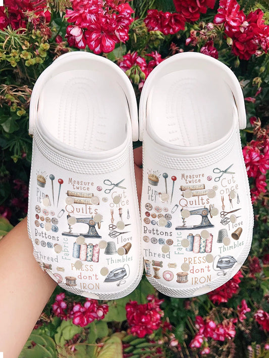 Sewing Lover Graphic Clogs Crafty Comforts