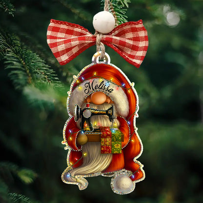 Quilting Lovers 2D Acrylic Ornament Crafty Gnome Personalized