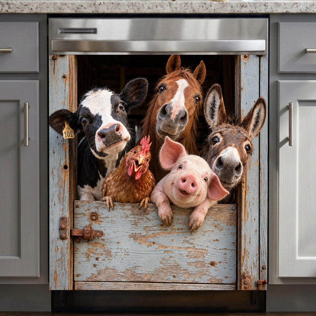 Farm Magnetic Dishwasher Cover Curious Farm Club