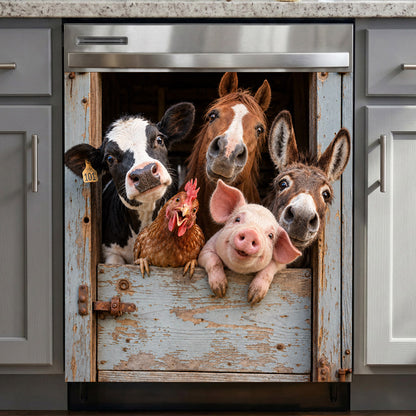 Farm Magnetic Dishwasher Cover Curious Farm Club