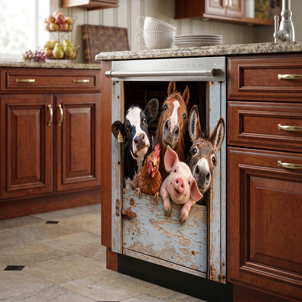 Farm Magnetic Dishwasher Cover Curious Farm Club