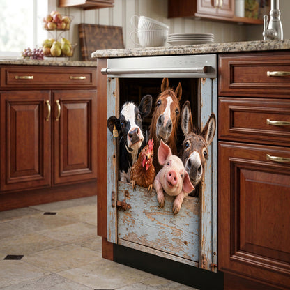 Farm Magnetic Dishwasher Cover Curious Farm Club