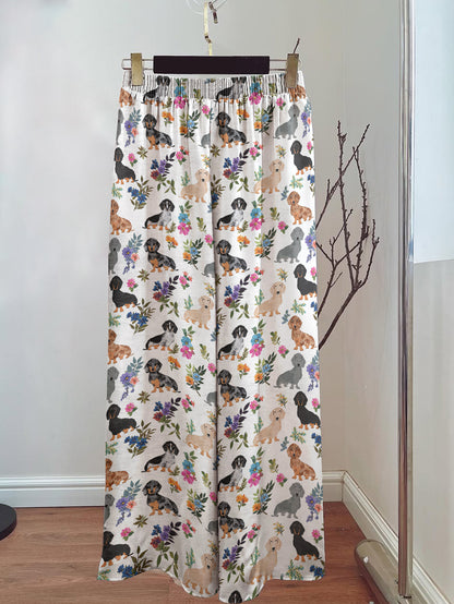 Dachshund Lounge Pants Dachshund In Bloom