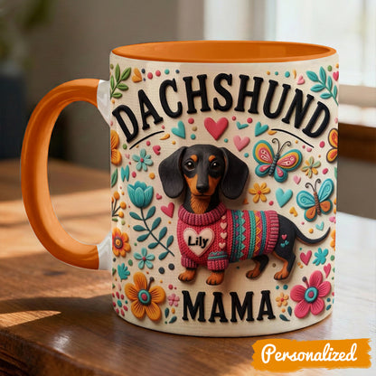 Dachshund Accent Mug Personalized Dachshund Mama