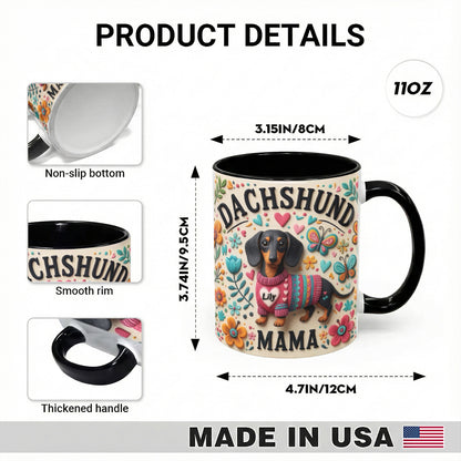 Dachshund Accent Mug Personalized Dachshund Mama