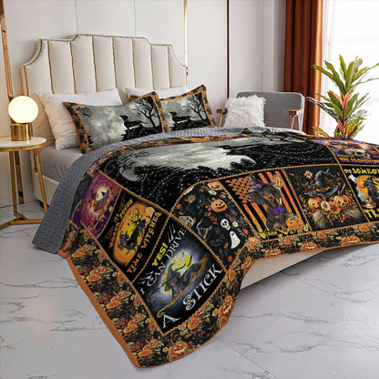 Dachshund All Season Quilt 3-Piece Set The Dachshund Witch
