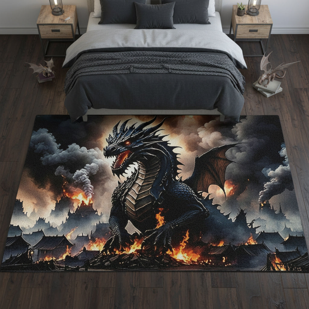 Dragon Area Rug Mythical Dragon