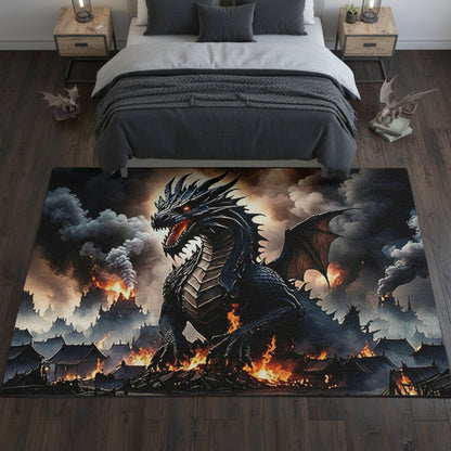 Dragon Area Rug Mythical Dragon