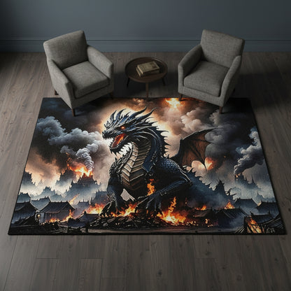 Dragon Area Rug Mythical Dragon