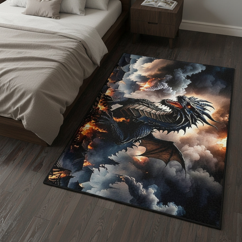 Dragon Area Rug Mythical Dragon
