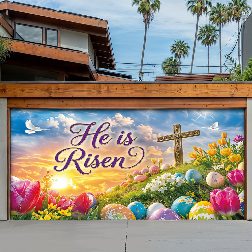 Christian Easter Garage Door Banner Decoration - Easter Grace