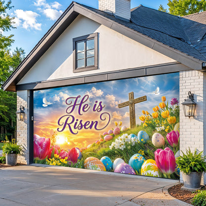 Christian Easter Garage Door Banner Decoration - Easter Grace