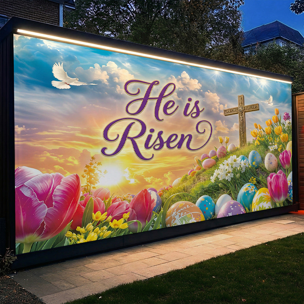 Christian Easter Garage Door Banner Decoration - Easter Grace