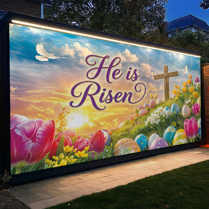 Christian Easter Garage Door Banner Decoration - Easter Grace