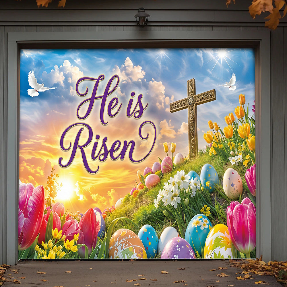 Christian Easter Garage Door Banner Decoration - Easter Grace