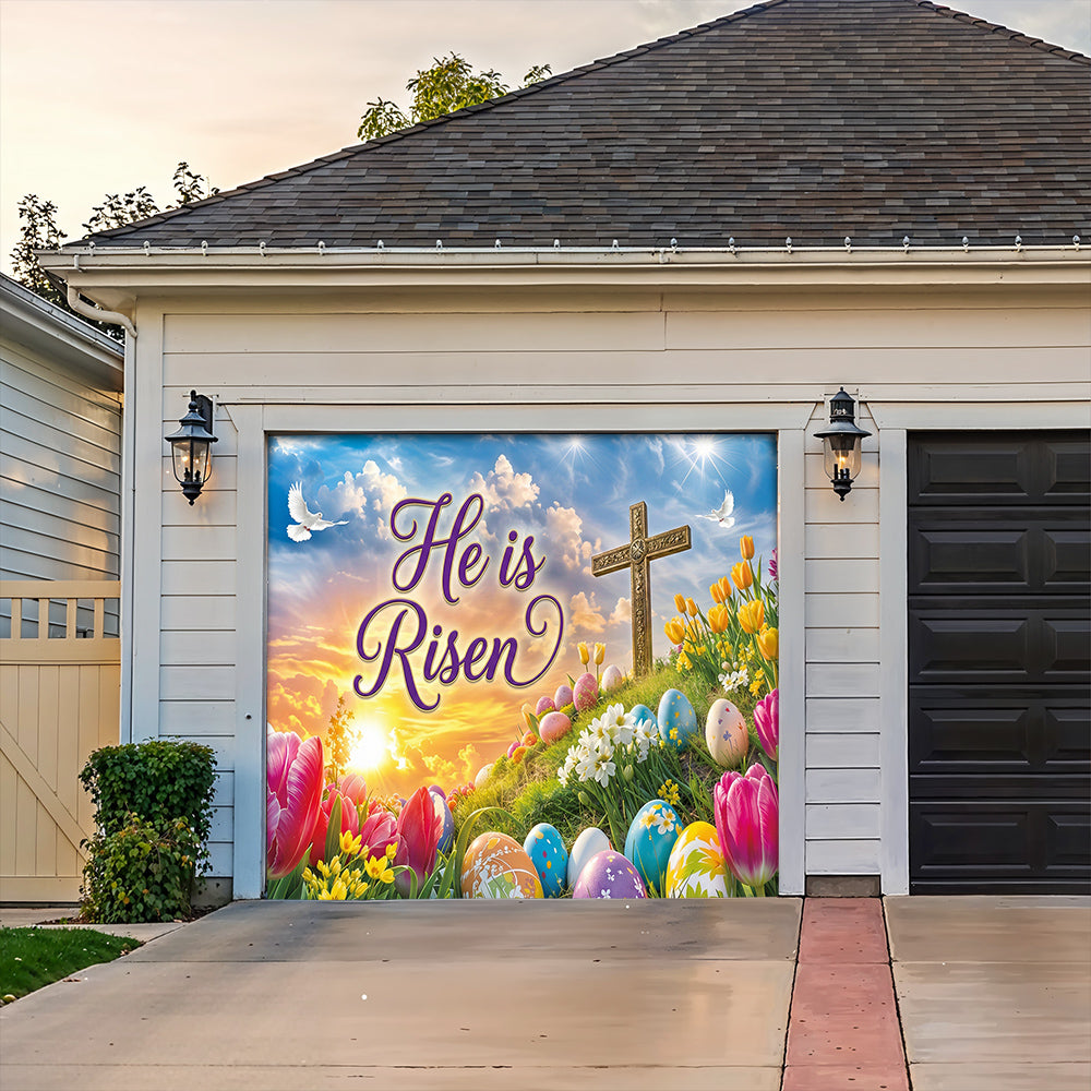 Christian Easter Garage Door Banner Decoration - Easter Grace