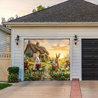 Easter Garage Door Banner Decoration - Easter Magic Morning
