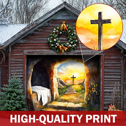Christian Easter Garage Door Banner Decoration - Easter's First Light