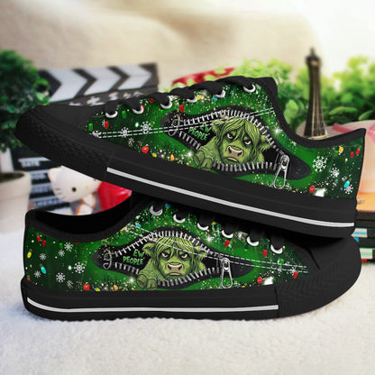 Highland Cow Women's Low Top Shoes Ew People