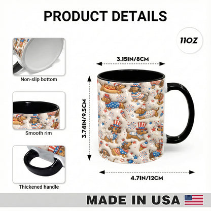 Dachshund Accent Mug Festive Liberty Paws