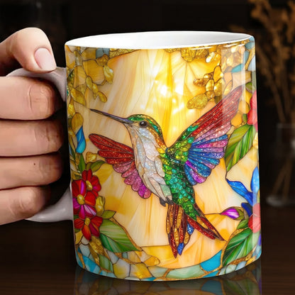 Hummingbird Ceramic Mug First Light Among The Blossoms