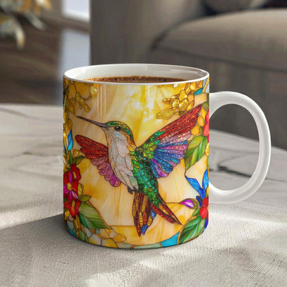 Hummingbird Ceramic Mug First Light Among The Blossoms