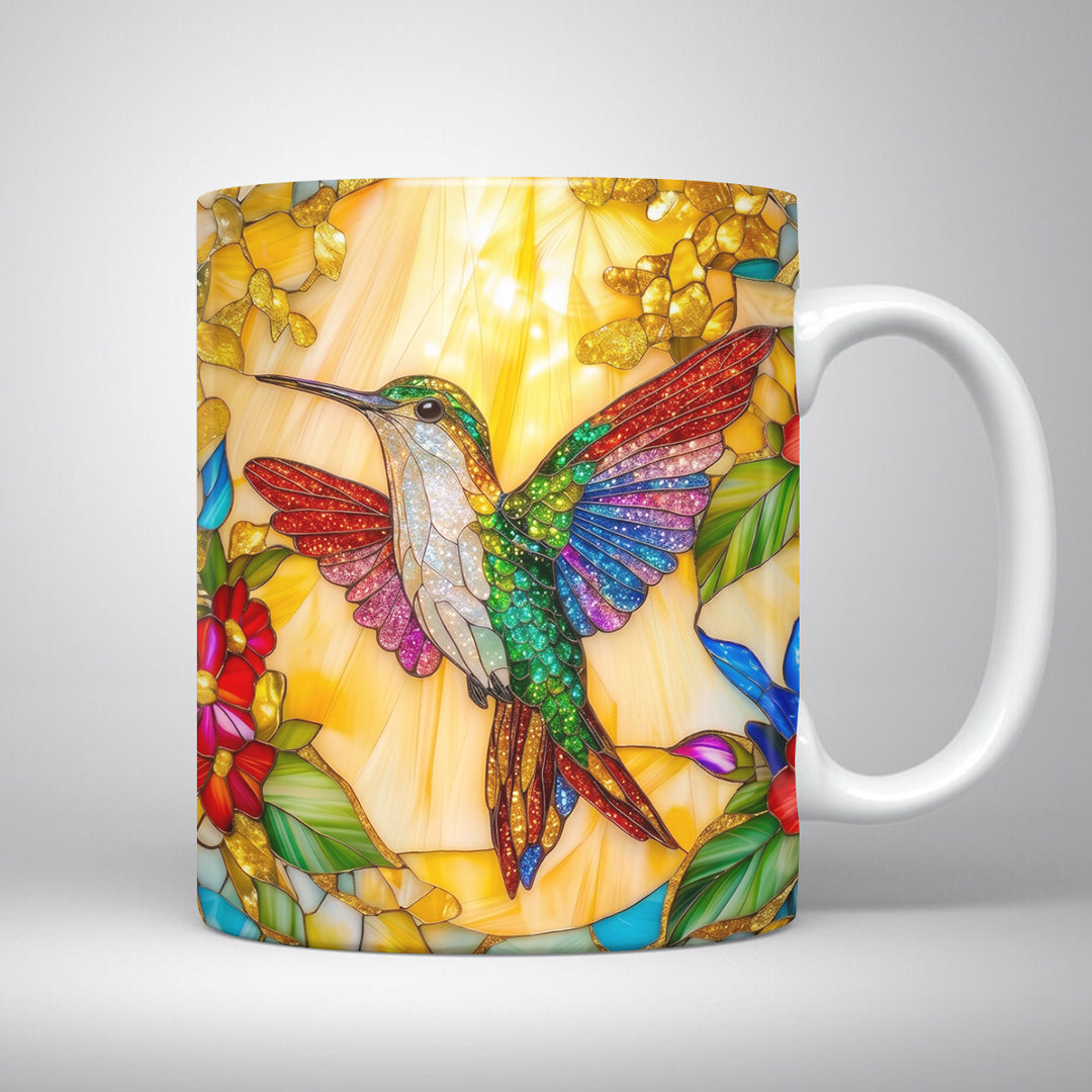 Hummingbird Ceramic Mug First Light Among The Blossoms