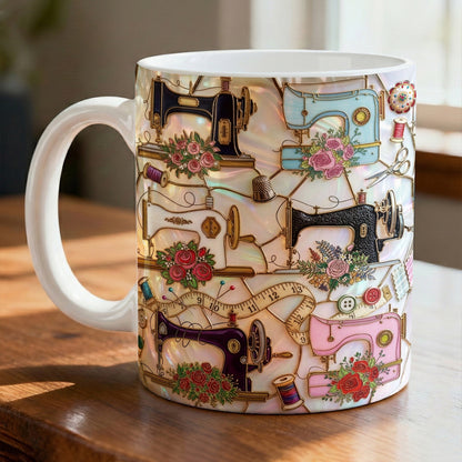 Sewing Lover 11Oz Mug Vintage Sewing Garden