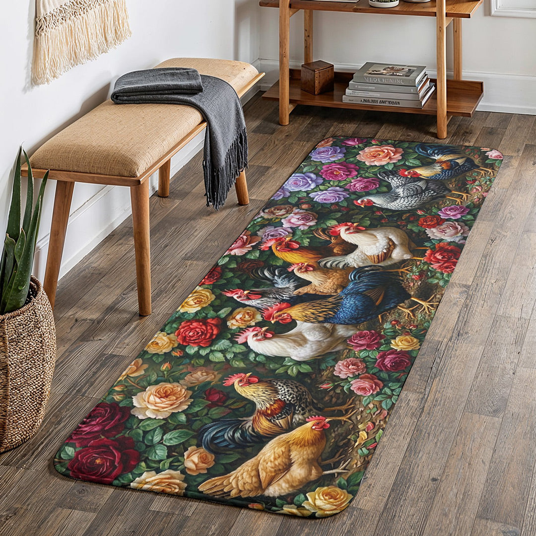 Chicken Doormat Floor Mat Runner Rug Garden Guardians