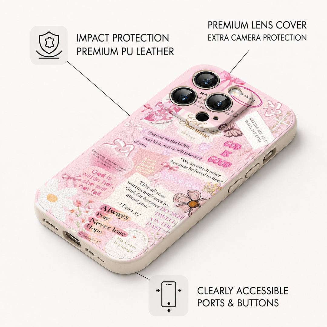 God Leather Phone Case Christian Conquette
