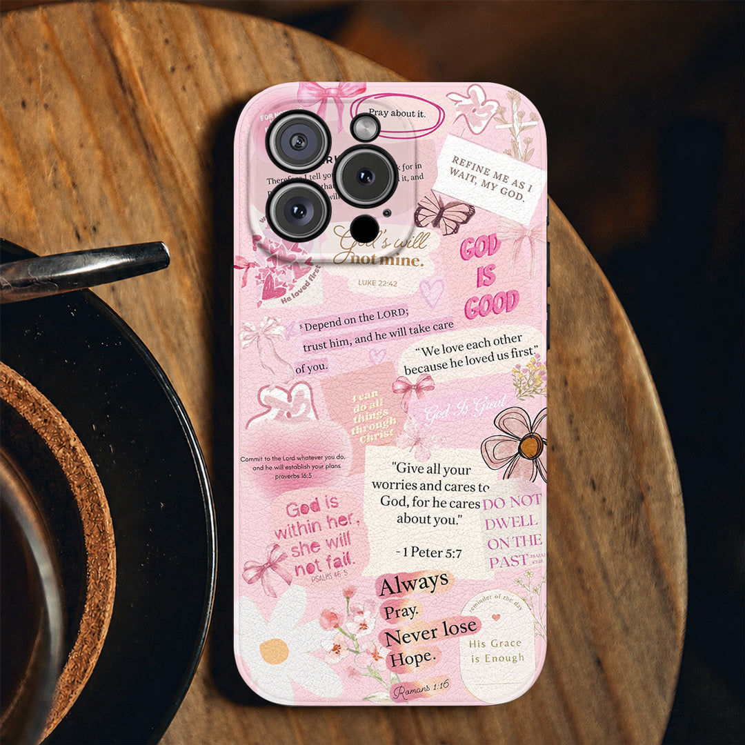 God Leather Phone Case Christian Conquette